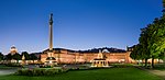 Neues Schloss Schlossplatzspringbrunnen Jubiläumssäule Schlossplatz Stuttgart 2015 01